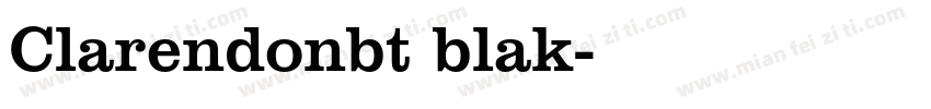 Clarendonbt blak字体转换